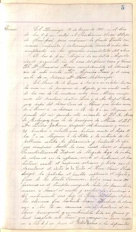 Libro de Visitas Pastorales número 5: Visitas de Bernardo Augusto Thiel, II Obispo de San José (1899 -1900), y Juan Gaspar Stork, III Obispo de San José (1907-1910)