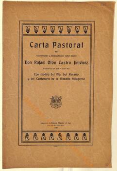 Carta pastoral de Rafael Otón Castro, I arzobispo de San José, con motivo del mes del Rosario de 1930 y del centenario de la Medalla Milagrosa