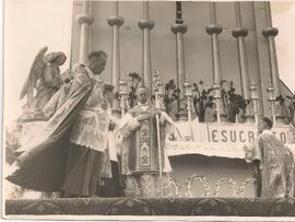 Luigi Centoz, Alberto Mata, Alfredo Hidalgo en Eucaristía del Congreso Eucarístico de Cartago