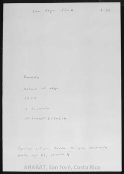Documento de adhesión al obispo Juan Gaspar Stork