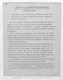 Circular de la Sagrada Penitenciaria Apostólica