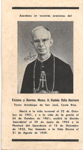 Obituario de Rubén Odio Herrera