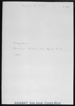 Correspondencia recibida por Bernardo Augusto Thiel de la Sociedad Ortodoxa del Espíritu Santo