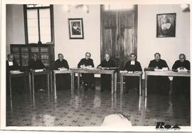 VII Congreso Interamericano de Educación Católica - Colegio María Auxiliadora, Salón con sacerdotes.