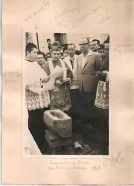 Colocación de la primera piedra del templo de San Pedro de Barva, Heredia