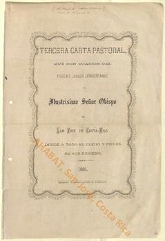 Tercera carta pastoral de Bernardo Augusto Thiel, II obispo de San José, con ocasión del jubileo extraordinario