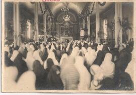 Interior del antiguo templo en San Isidro de Coronado