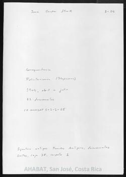 Telegramas enviados a Juan Gaspar Stork felicitándole por su nombramiento como obispo de San José (1904)
