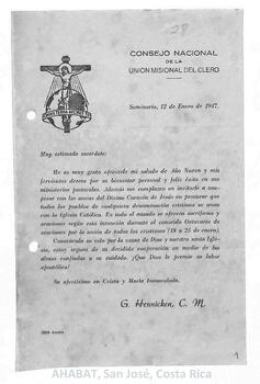 Circulares de la Unión Misional del Clero