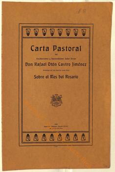 Carta pastoral de Rafael Otón Castro, I arzobispo de San José, con motivo del mes del Rosario de 1928