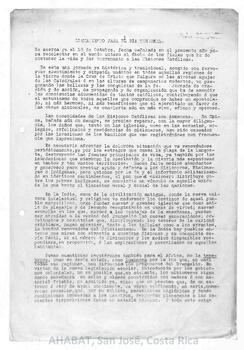 Circular de la Obra Pontificia de la Propaganda de la Fe