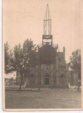 Templo de San Isidro de Coronado en construcción